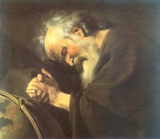 Heraclitus geschilderd door Johannes Moreelse