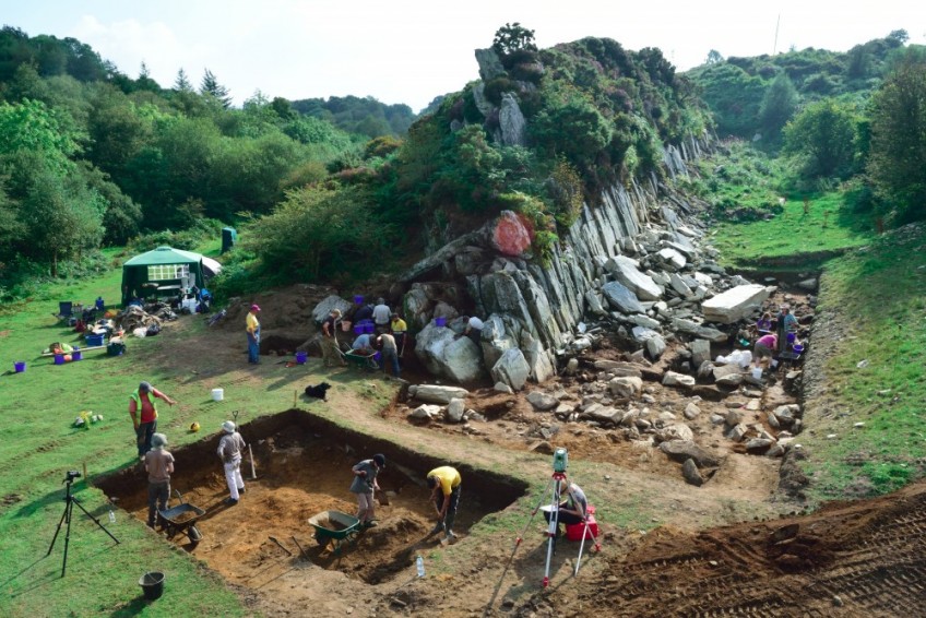 Opgravingen bij Craig Rhos-y-felin (UCL)