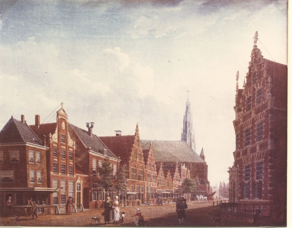 Schilderij, Izaak Ouwater, Nieuwstraat in Hoorn, 1784 (WFM)