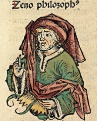 Portret van Zeno in de Neurenberger Kroniek