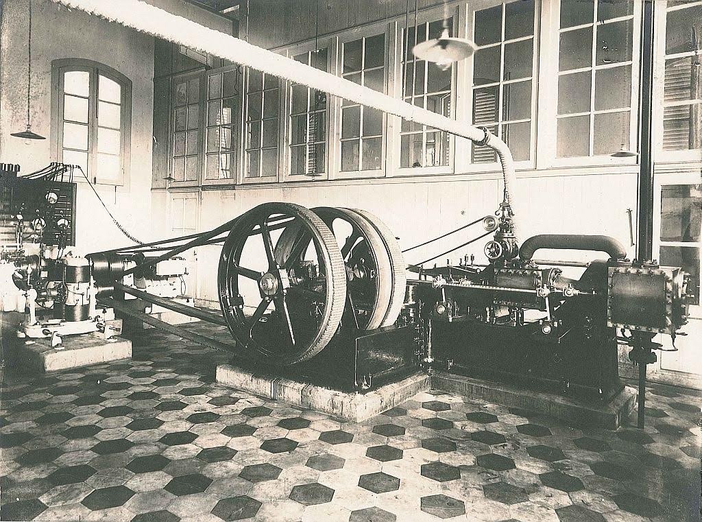 Foto uit 1893 van de Electrische Centrale Nijmegen. Bron: willemsmithistorie.nl