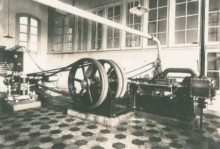 Foto uit 1893 van de Electrische Centrale Nijmegen. Bron: willemsmithistorie.nl