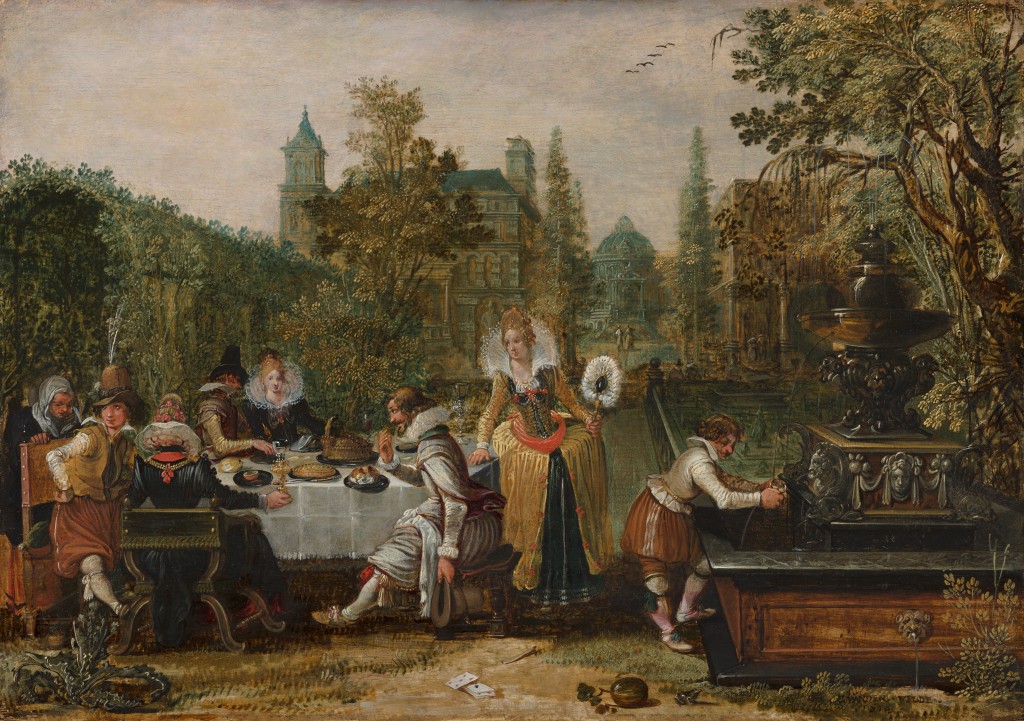 Esaias van de Velde (1587-1630) - Vrolijk gezelschap in een park, 1614 - Mauritshuis, Den Haag