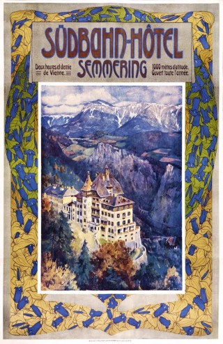 Affiche Südbahn-hotel door Gustav Jahn, 1904
