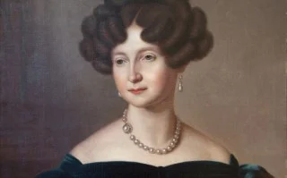 Anna Paulowna in 1841, door Jean-Baptiste Van der Hulst