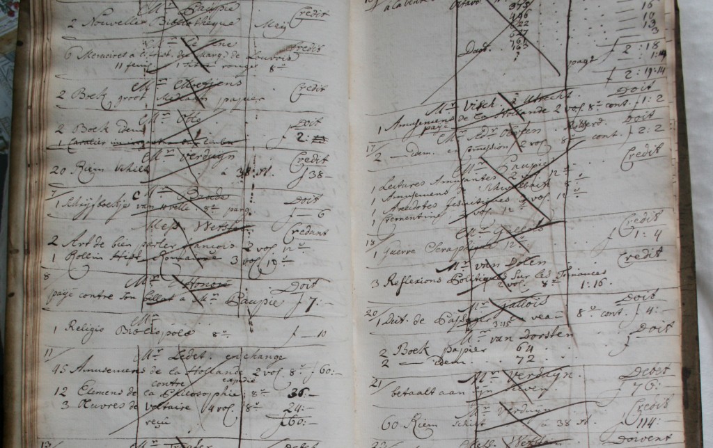 kladboek, 'Kladboek van Pieter van Cleef, 1739-1762' [signatuur VC 1.]