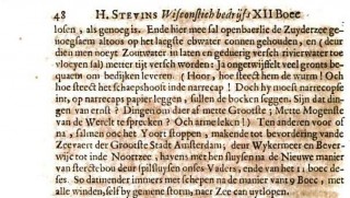 Hendrik Stevin over  zijn 'zotte' plannen tot inpoldering van de Nederlandse binnenzeeën en een kanaal van Amsterdam naar de Noortzee.