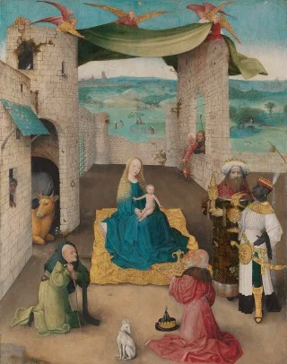 Jheronimus Bosch, De aanbidding door de koningen, ca. 1470-80, New York, the Metroploitan Museum of Art, John Stewart Kennedy fund, 1913. Foto Rik Klein Gotink en beeldverwerking Robert G. Erdmann voor het Bosch Research and Conservation project. Met speciale medewerking van Museo Nacional del Prado.