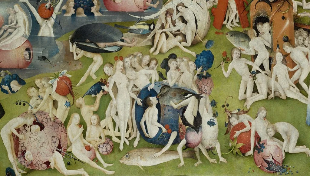 Detail uit de Tuin der Lusten van Jeroen Bosch