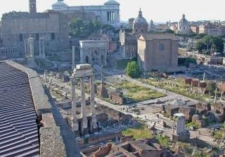 Forum, overzicht vanaf de Palatijn (wiki)