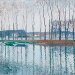 Gerrit Willem van Blaaderen - Bootjes aan de Seine, 1908 (particuliere collectie)