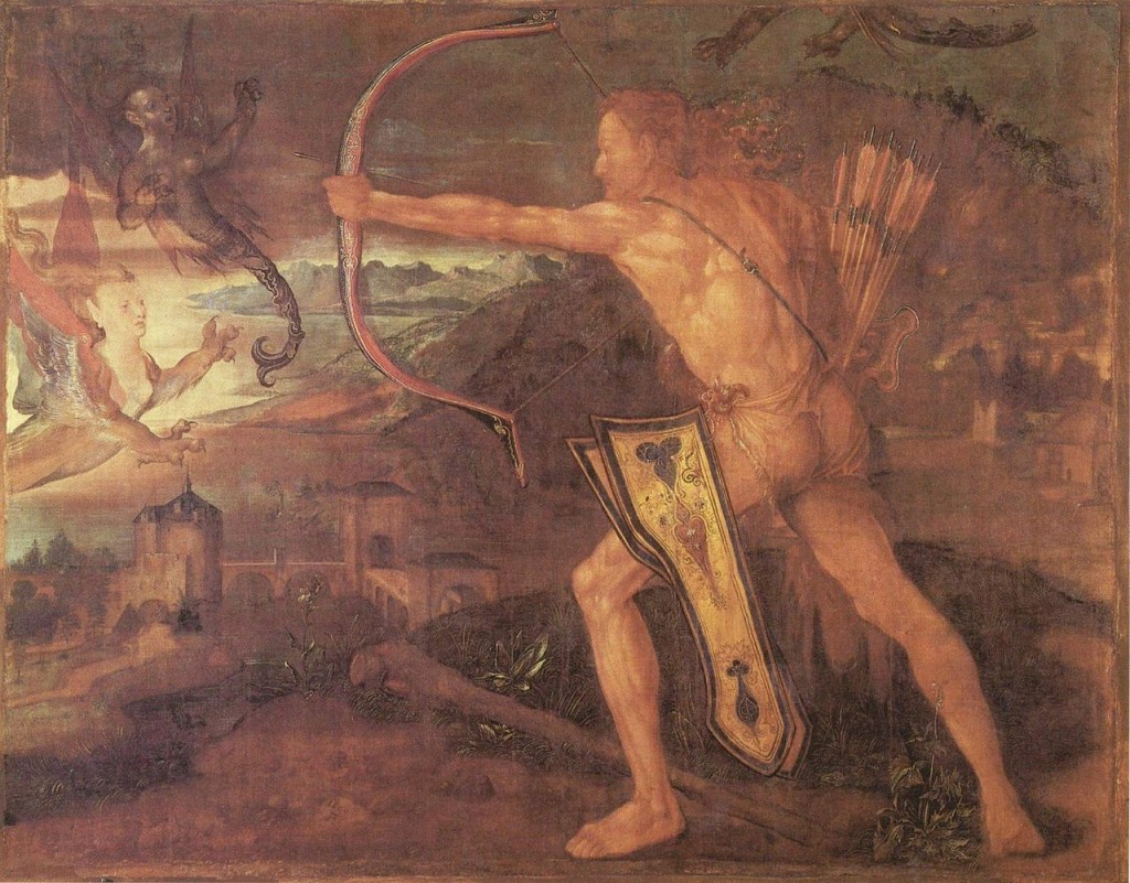 Herakles en de Stymphalische vogels - Albrecht Dürer