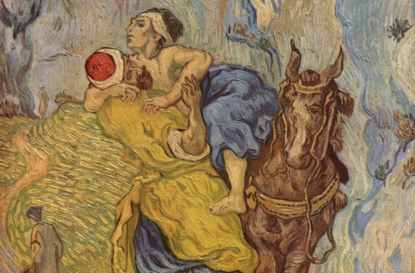Van Gogh, De Barmhartige Samaritaan (naar Delacroix)