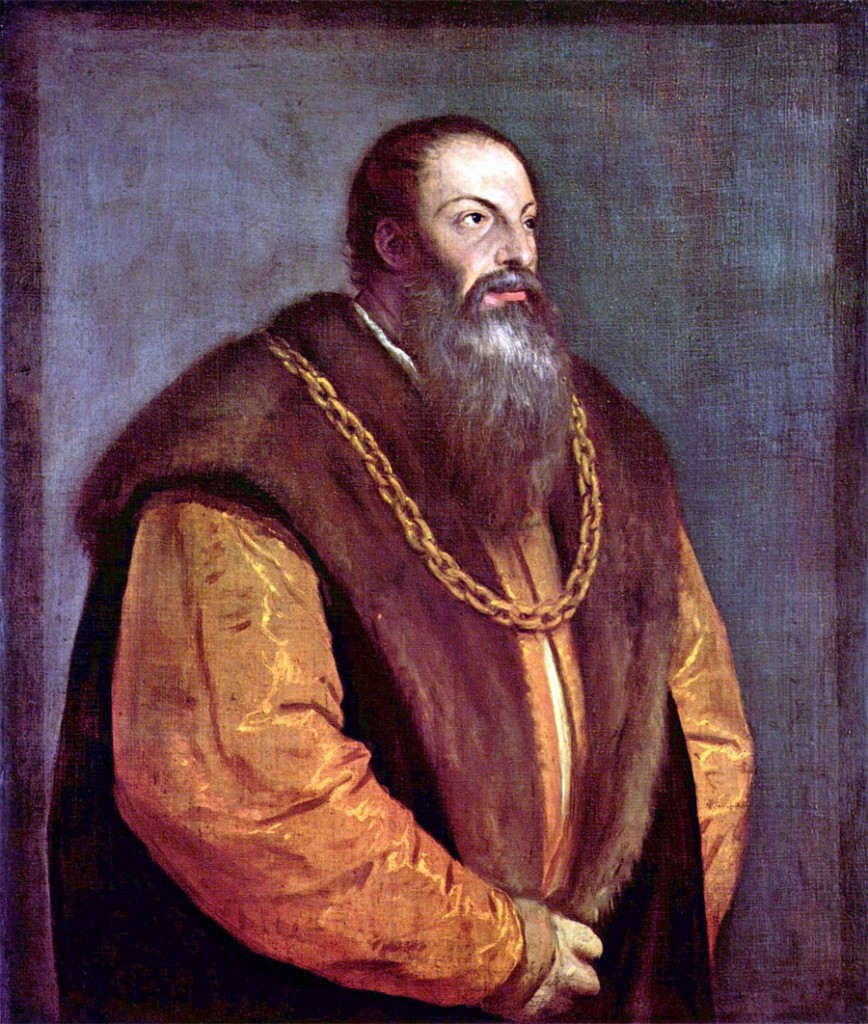 Portret van Pietro Aretino, ca. 1545. Bron: biografieonline.it