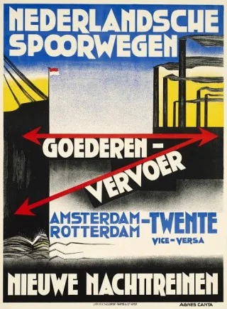 Affiche goederenvervoer, Agnes Canta, ca. 1931 (Spoorwegmuseum)