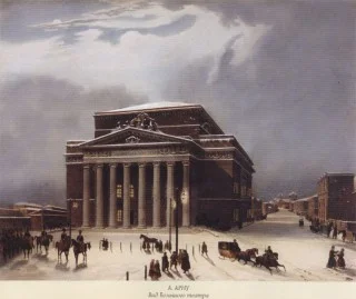 Bolsjojtheater in de vroege 19e eeuw