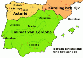 Iberisch Schiereiland rond 814