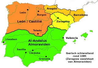 Iberisch schiereiland rond 1085