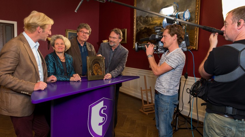 Opname van het televisieprogramma 'Schatgraven' (Omroep Gelderland)