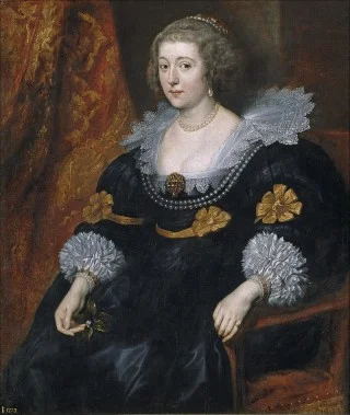 Portret van Amalia van Solms - Anthony van Dyck, 1631-32