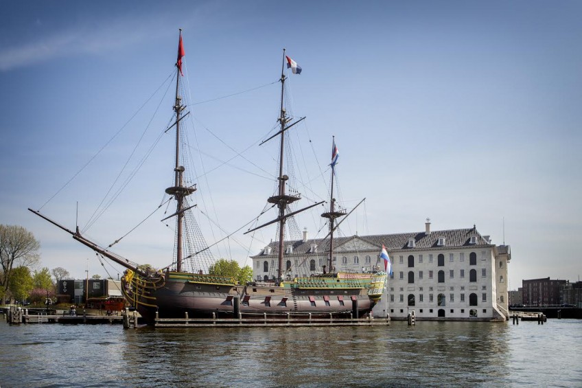 Replica van het VOC-schip Amsterdam (Het Scheepvaartmuseum)