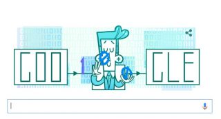 Claude Shannon Doodle Google jongleur