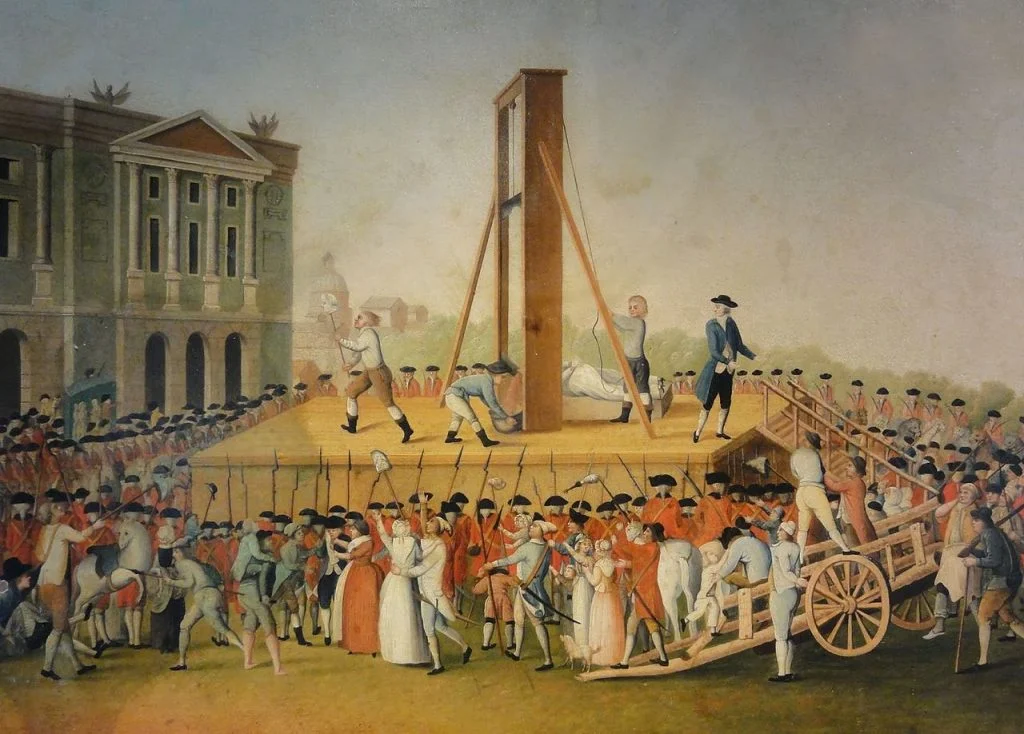 De executie van Marie Antoinette op 16 oktober 1793