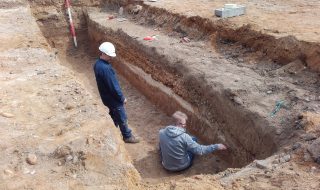 Deel Romeinse weg gevonden in Heerlen (Gemeente Heerlen)