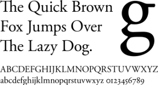 Garamond, een lettertype met 'schreef'