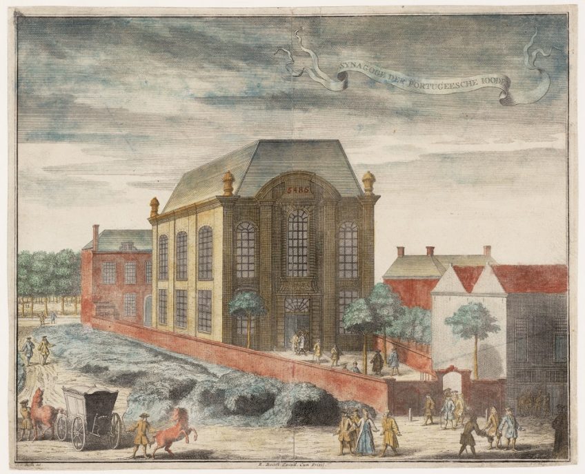 Philips Jan Caspar, Portugese synagoge Beth Jacob in Den Haag, 1729. Collectie Joods Historisch Museum