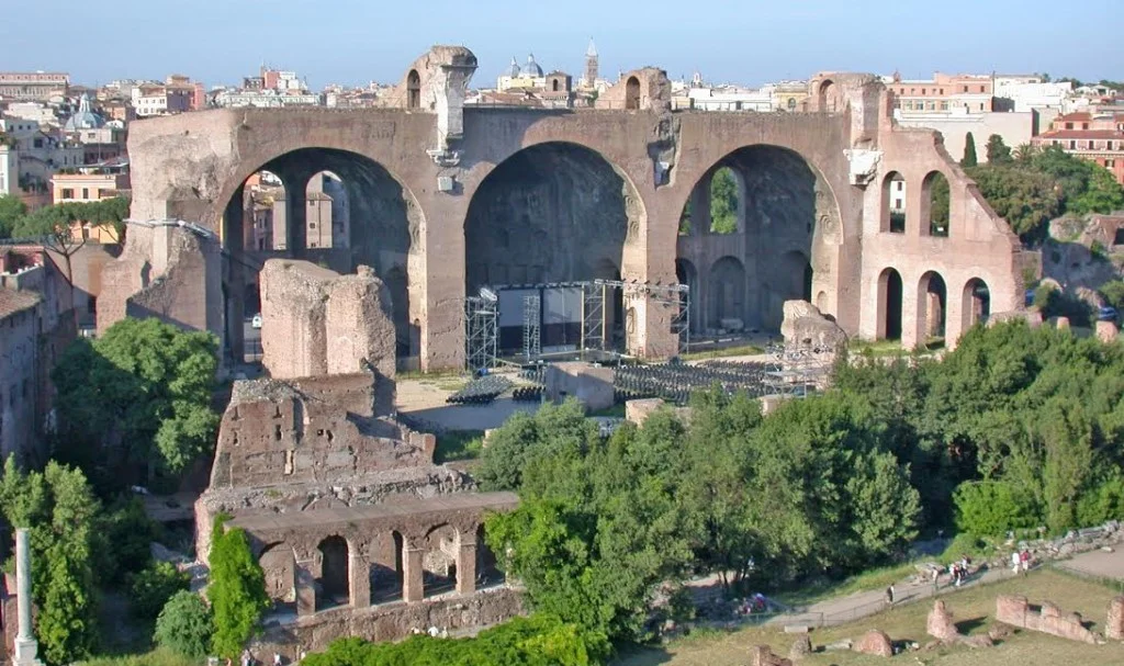 Basilica van Maxentius. Bron: Wikimedia