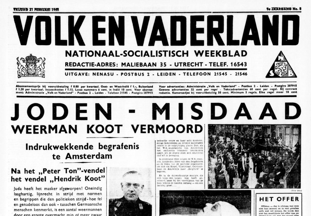 Volk en Vaderland van 21 februari 1941 (Delpher)
