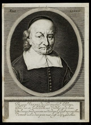 Joost van den Vondel, door Hendrik Bary, 1682. Bron: Wikimedia