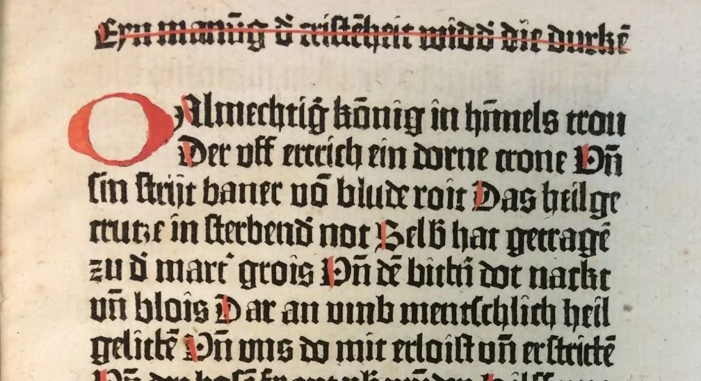 Een incunabel in steendruk