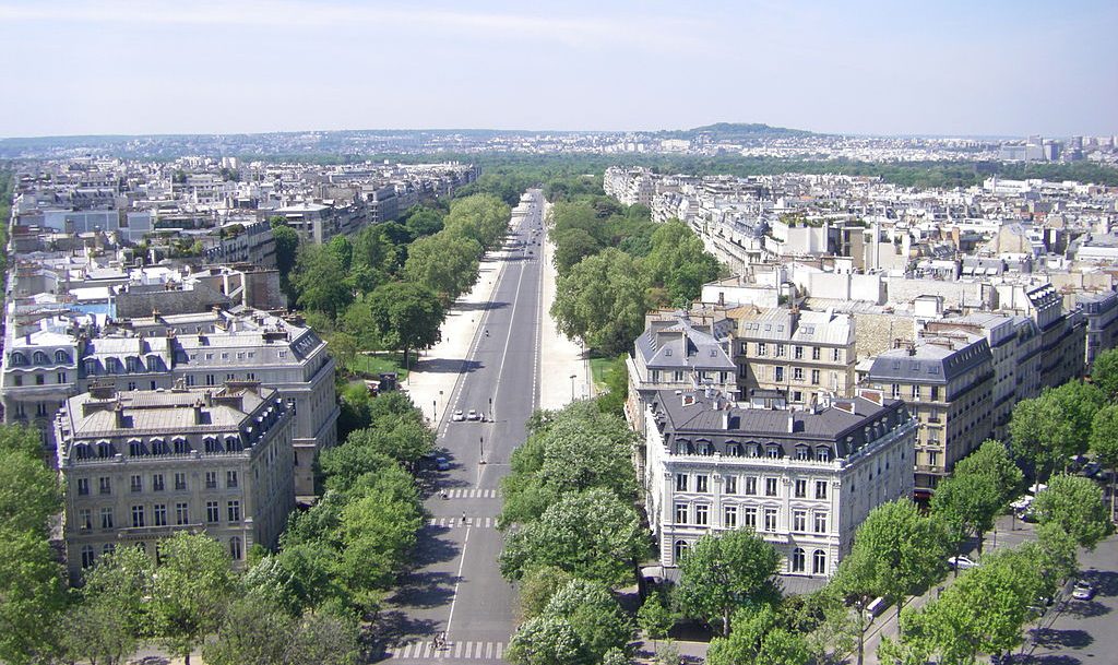 Avenue Foch vanaf de Arc de Triomphe