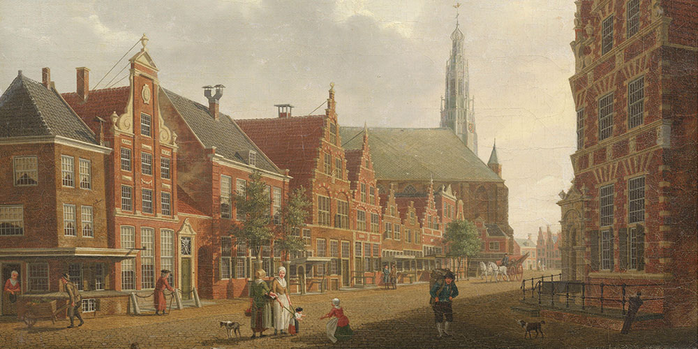 Nieuwstraat in Hoorn (1784) van Izaak Ouwater (WFM)