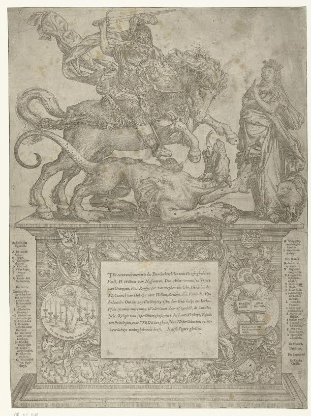 Willem van Oranje als Sint Joris ca 1577 - Rijksmuseum