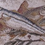 Mozaiek met vis - Nationaal Archeologisch Museum Napels