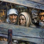 Zoals de Duitsers de Joden in veewagens naar de gaskamers brachten vervoerden de Russen de Krim-Tataren in ballingschap naar Centraal-Azië. (Illustratie JNSM.COM.UA)