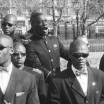 Nation of Islam-leden tijdens een bijeenkomst in Hyde Park, Londen (maart 1999) - cc