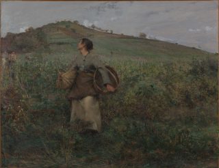 Jules Bastien-Lepage (1848-1884), De druivenoogst (1880), Van Gogh Museum, Amsterdam. Deze aankoop is mogelijk gemaakt dankzij de bijdragen van de deelnemers aan de Bankgiro Loterij.