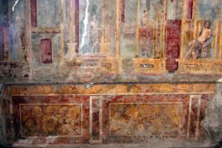 Imitatiemarmer uit een huis in Pompeii