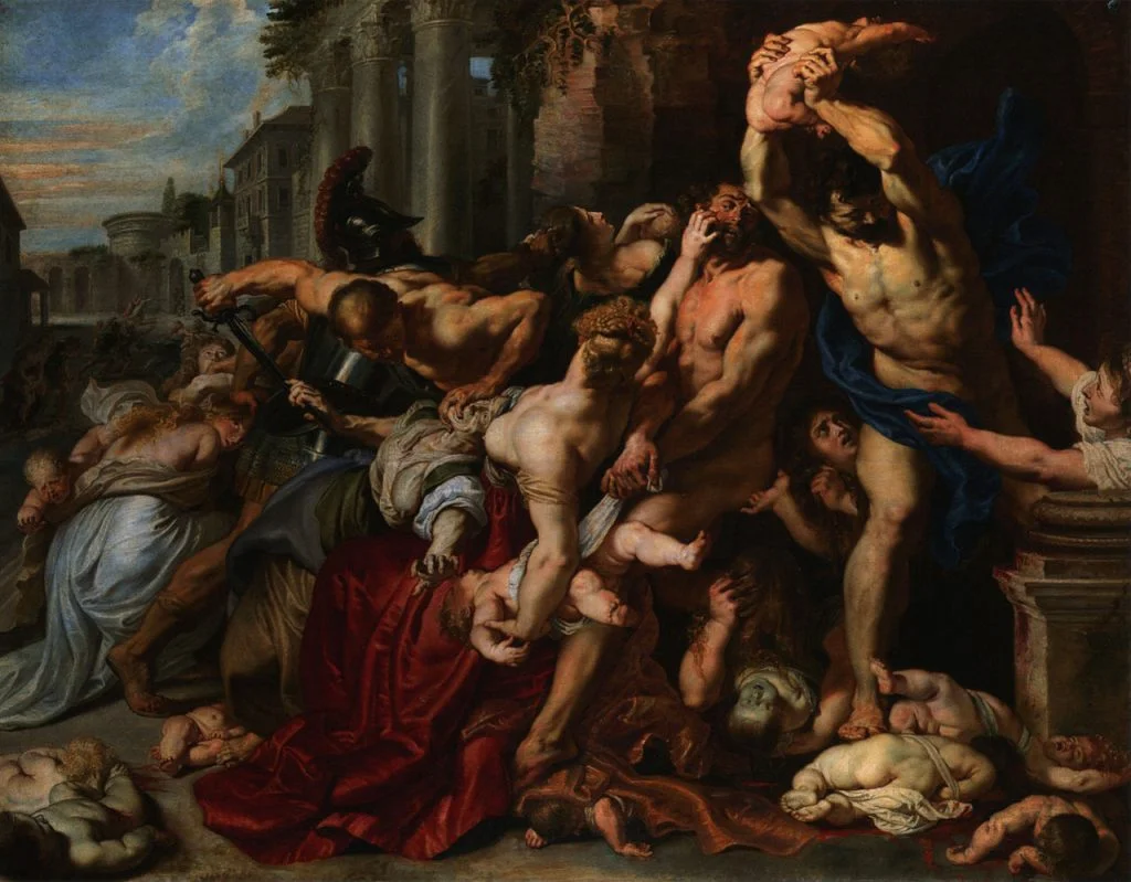 De slachting der onschuldigen / De Kindermoord te Bethlehem (Peter Paul Rubens)