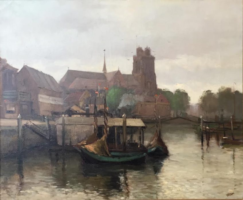 Het schilderij van Wim Jansen (Dordrechts Museum)