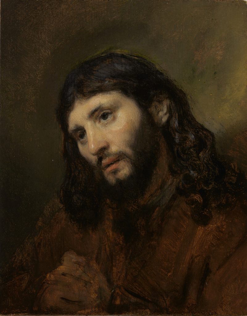 'Hoofd van Christus' door Rembrandt