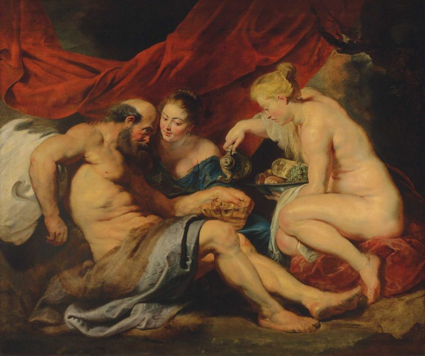 Lot en zijn dochters - Peter Paul Rubens (Christies)