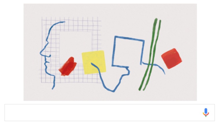 Roger Raveel, Google Doodle