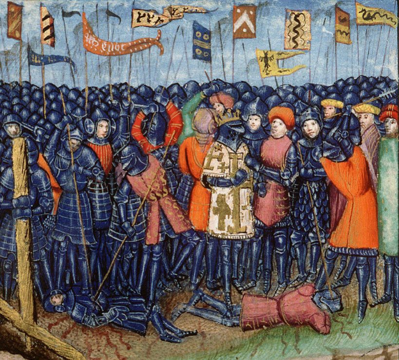 Verbeelding van de Slag bij Hattin in een vijftiende-eeuws manuscript (wiki)
