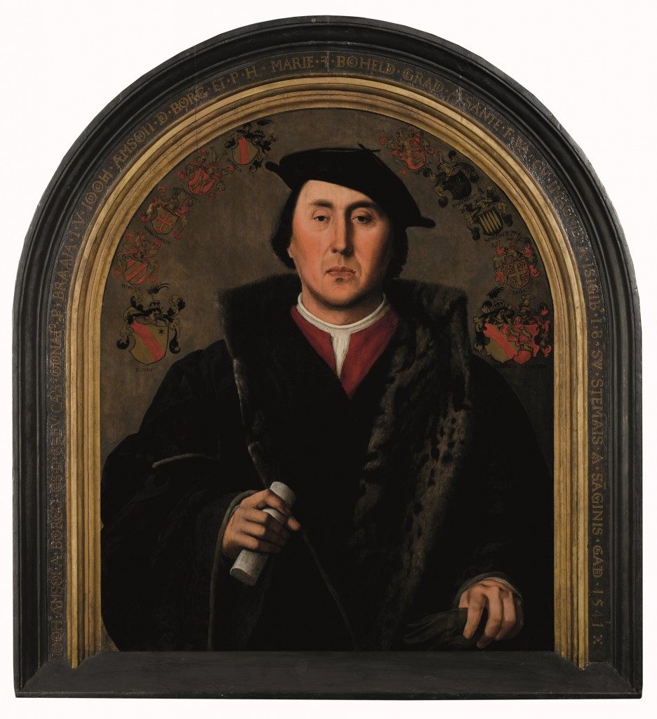 Jan Cornelisz. Vermeyen, Portret van Jodocus Aemszoon van der Burch, 1541 (detail)