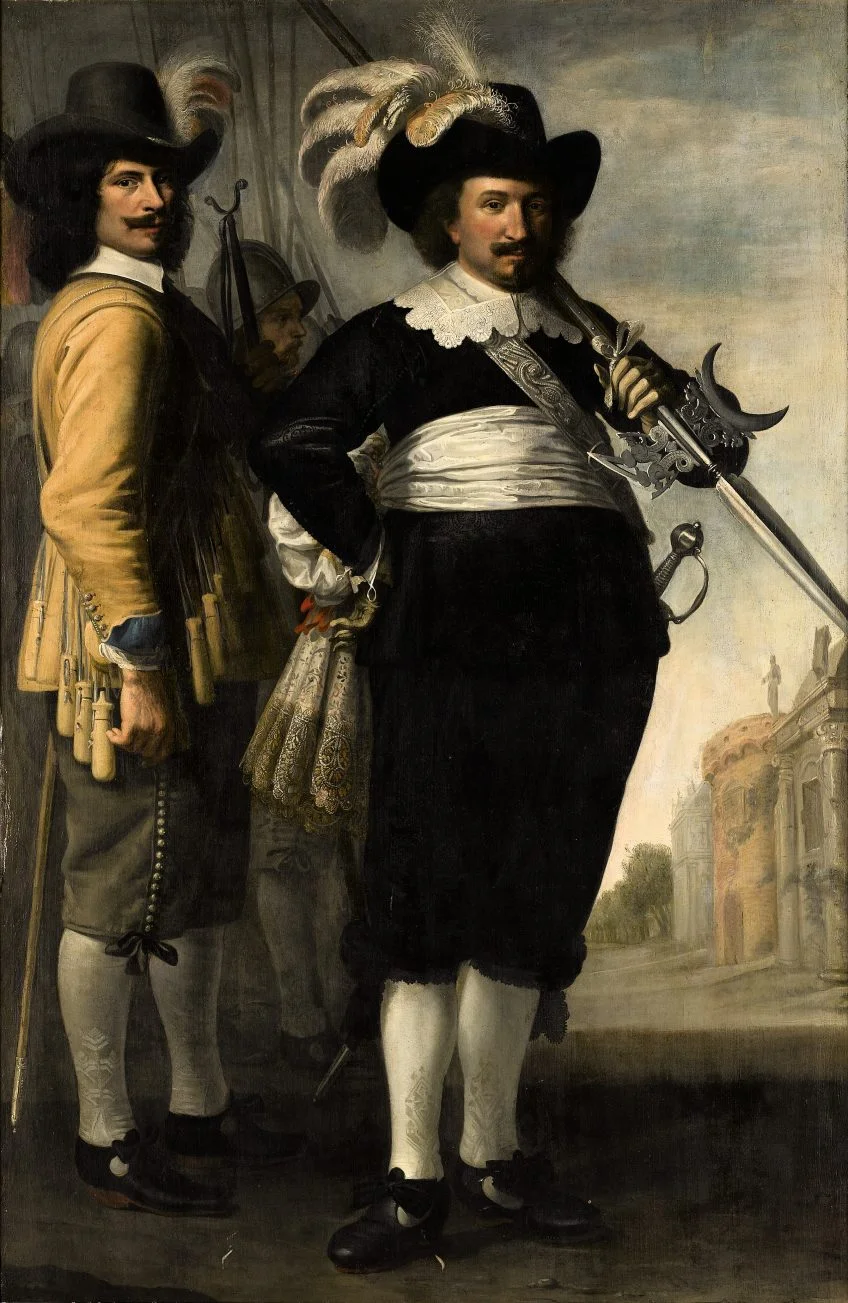 Portret van Willem Reyersz. de Langue en Daniël Fransz. van der Brugge | 1648 Jacob Delff II